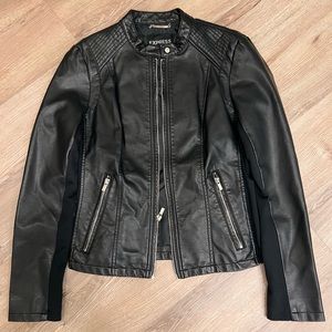 Express Faux Leather Jacket Medium